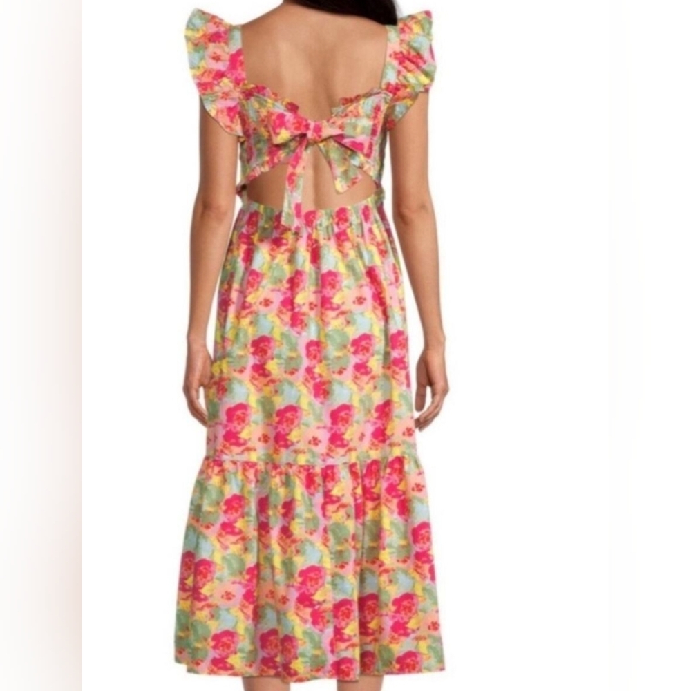 💚 Floral Ruffle Maxi Dress - Multicolor - Picture 7 of 7